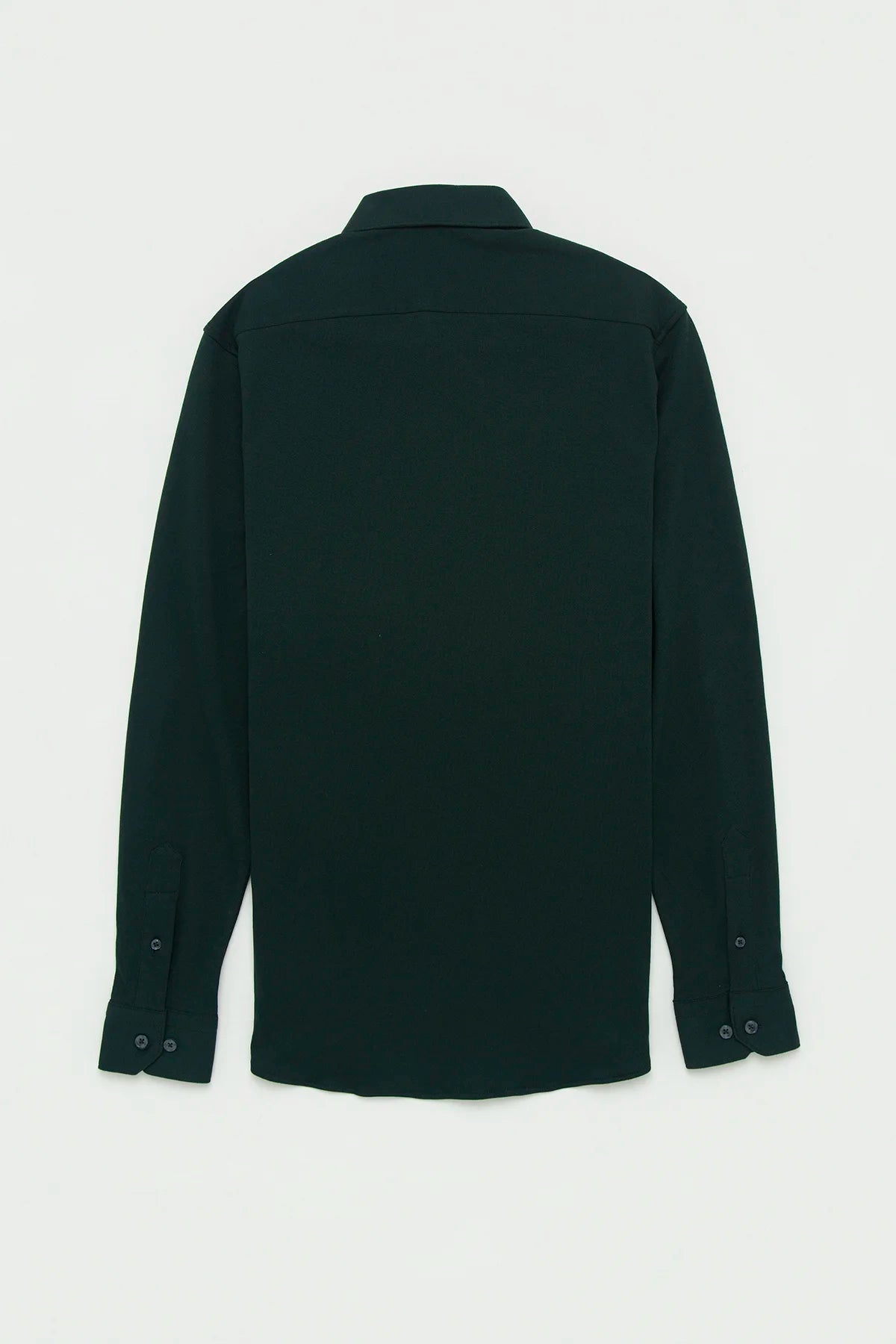 Camisa Piqué Algodón Verde Botella